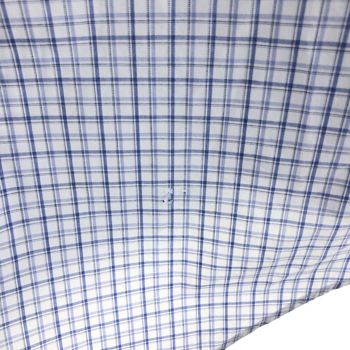 Ralph Lauren YARMOUTH Long Sleeve Button Down Check Shirt Men's XL cotton Purple type blue-purple Vintage Second Hand