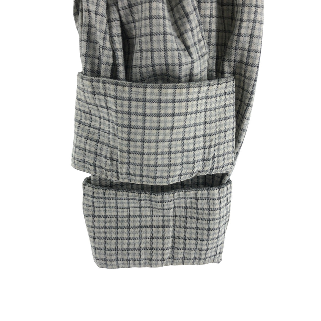 Ralph Lauren Classic Fit Long Sleeve Button Down Check Shirt Men's M cotton gray type Vintage Second Hand