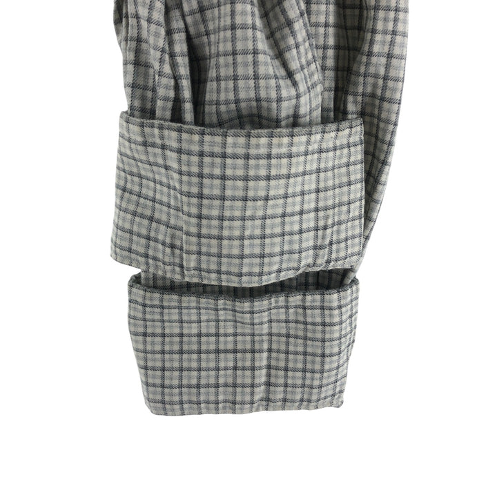 Ralph Lauren Classic Fit Long Sleeve Button Down Check Shirt Men's M cotton gray type Vintage Second Hand