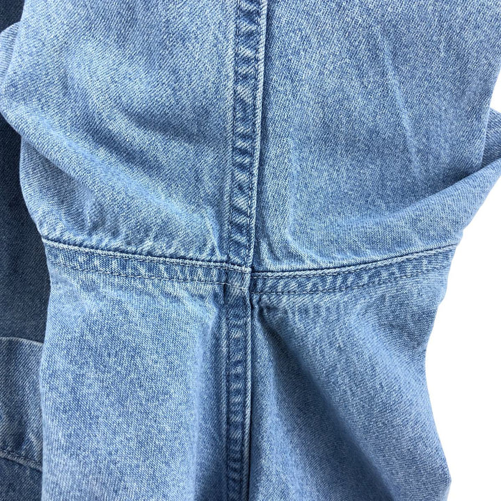 Planet Hollywood PLANET HOLLYWOOD Long Sleeve Button Down Denim Shirt Men's Size L cotton blue type Vintage Second Hand