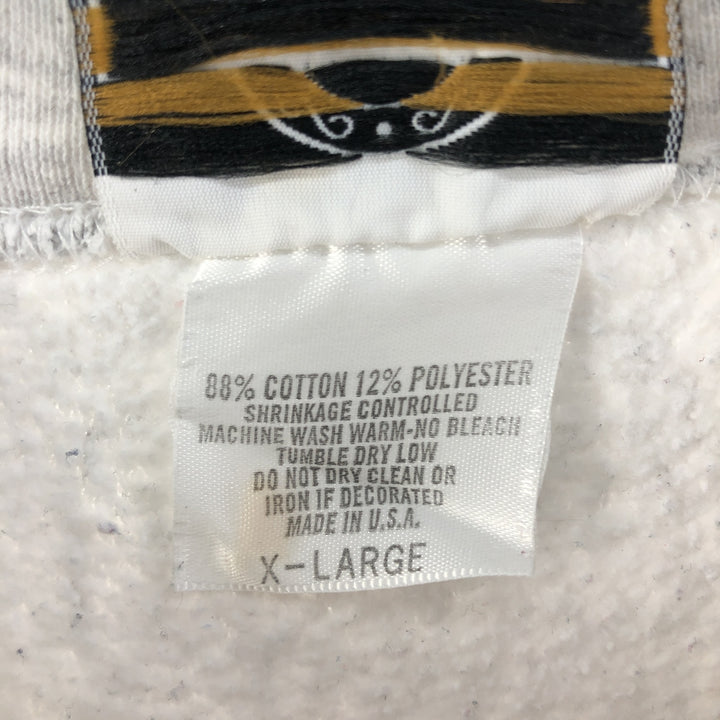 Vintage 1990'S YOCOM KNITTING college sweatshirt, made in the USA, men's size XL cotton gray type Vintage Second Hand