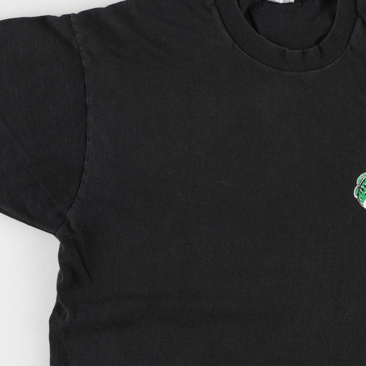 90's Fruit of the Loom BassProShops Advertising T-shirt Made in USA Men's L size cotton black type Vintage Second Hand