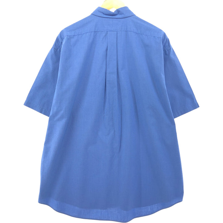 Ralph Lauren BLAKE short sleeve button down check shirt men's XL size cotton blue type Vintage Second Hand