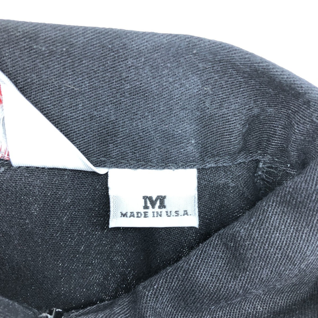 90'S Ben Davis Half-Zip Short-Sleeve Work Shirt Box Shirt Made in USA Men's M Vintage cotton black type Vintage Second Hand