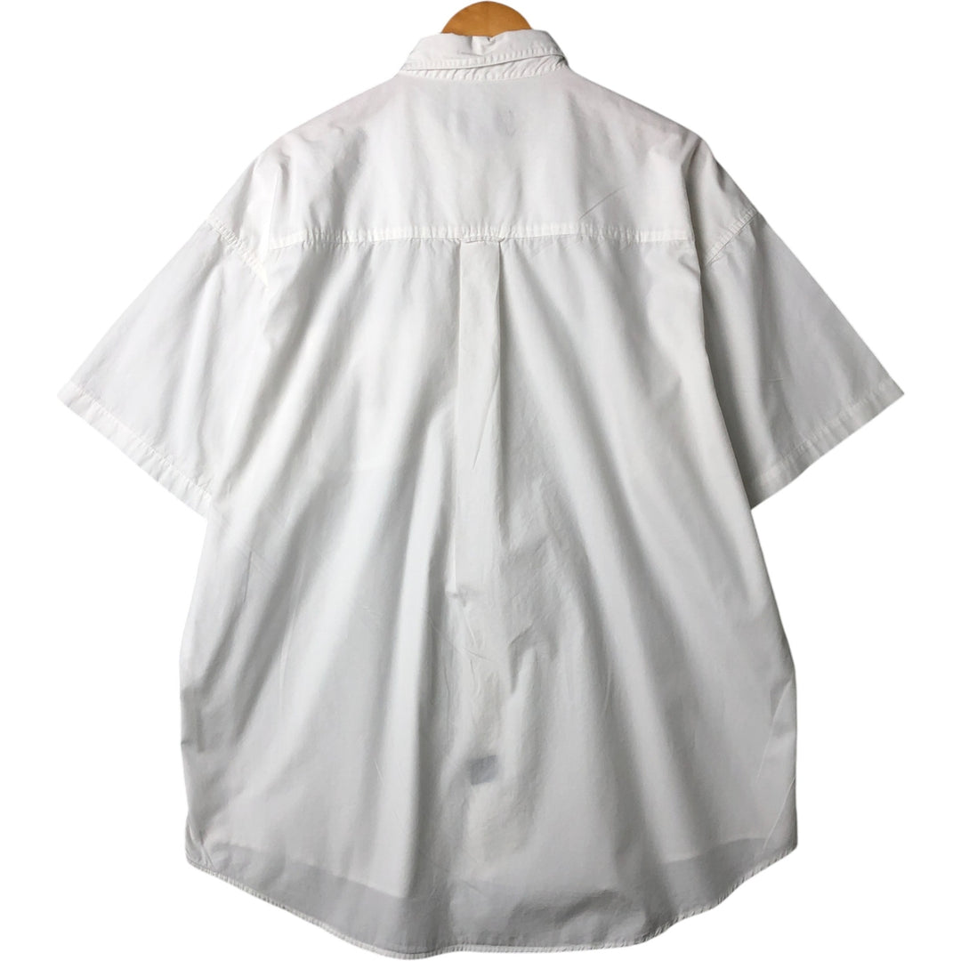 90'S Ralph Lauren CHAPS short sleeve button down shirt men's XL size vintage cotton white type Vintage Second Hand