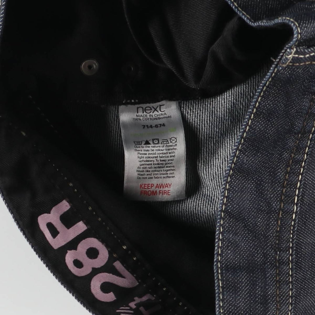 00'S NEXT Flare Cut Denim Pants Women's L (W30) cotton black type Vintage Second Hand