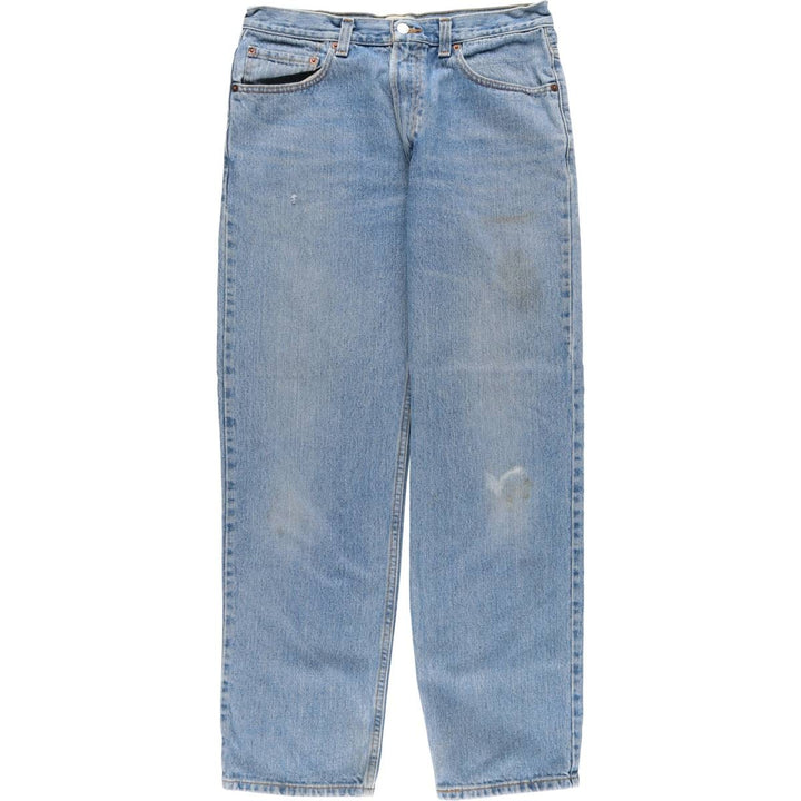 Levi's 550 Relaxed Fit Tapered Denim Pants for Men, W33 cotton blue type Vintage Second Hand