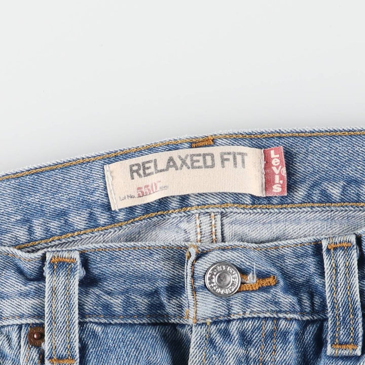 Levi's 550 Relaxed Fit Tapered Denim Pants for Men, W33 cotton blue type Vintage Second Hand