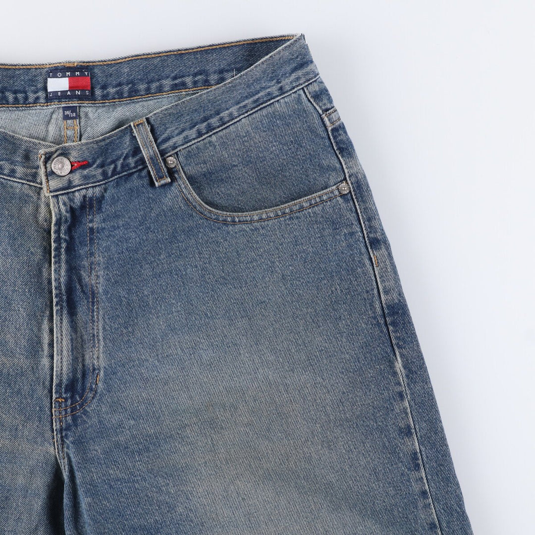 90'S ~ Tommy Hilfiger JEANS Tapered denim pants for men, W36 equivalent, vintage cotton blue type Vintage Second Hand