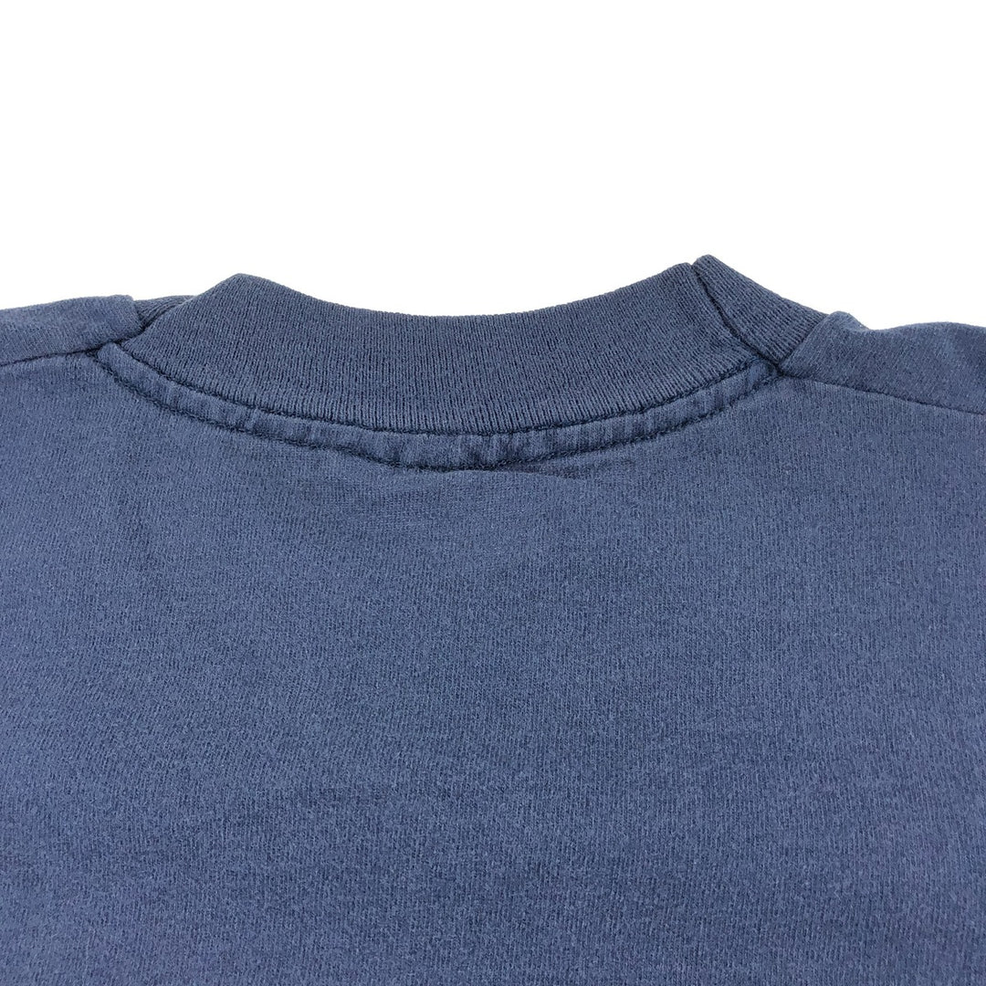 90'S Fruit of the Loom plain T-shirt, made in the USA, men's XL size, vintage cotton navy blue type Vintage Second Hand