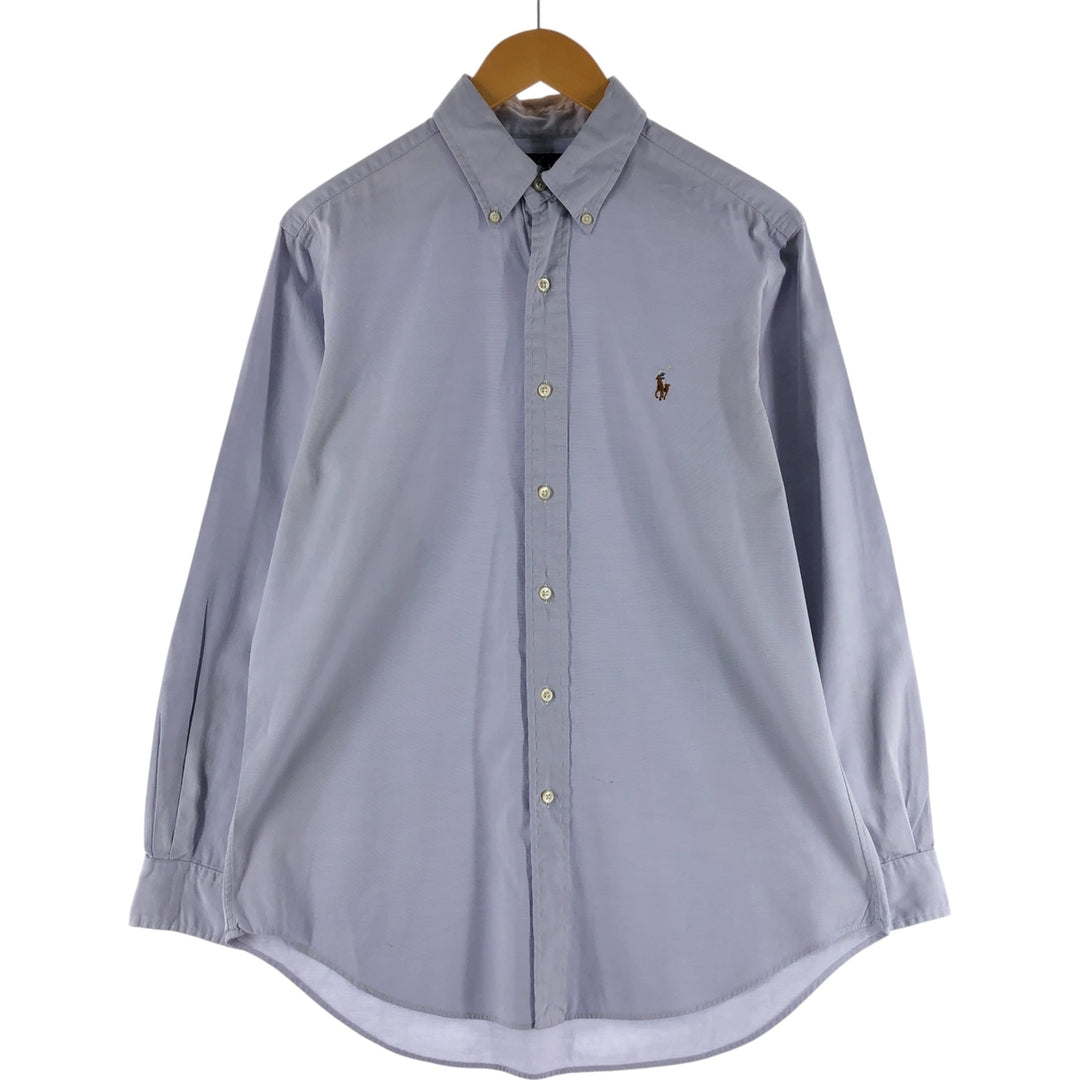 Ralph Lauren Classic Fit long sleeve button down shirt, men's size M cotton Blue type light blue Vintage Second Hand