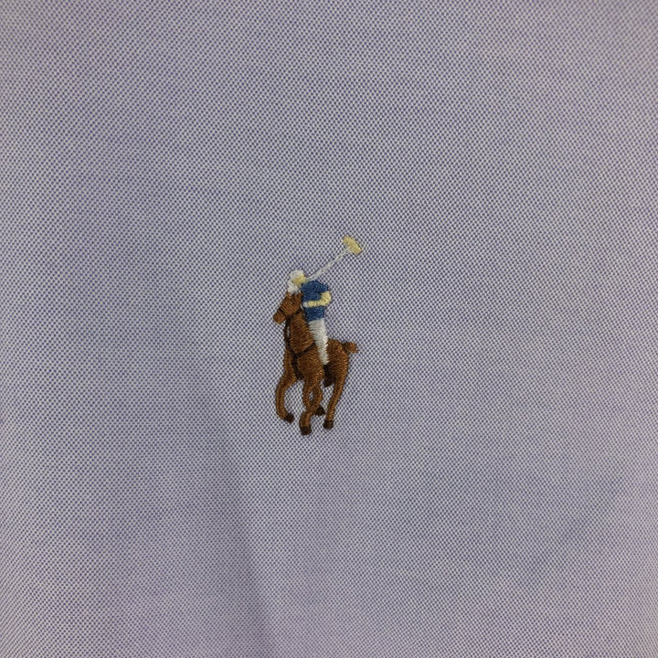 Ralph Lauren Classic Fit long sleeve button down shirt, men's size M cotton Blue type light blue Vintage Second Hand