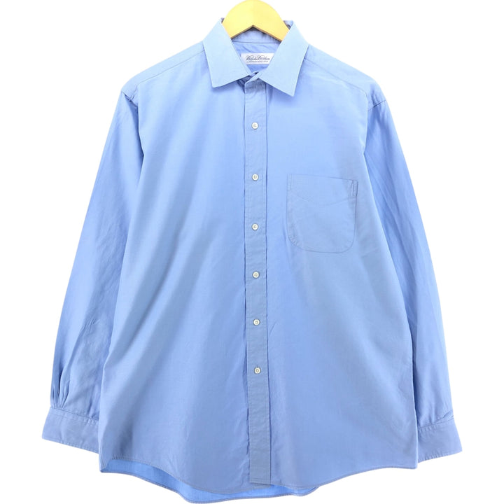 Brooks Brothers Wide Collar Long Sleeve Cotton Shirt Men's Size L cotton Blue type light blue Vintage Second Hand