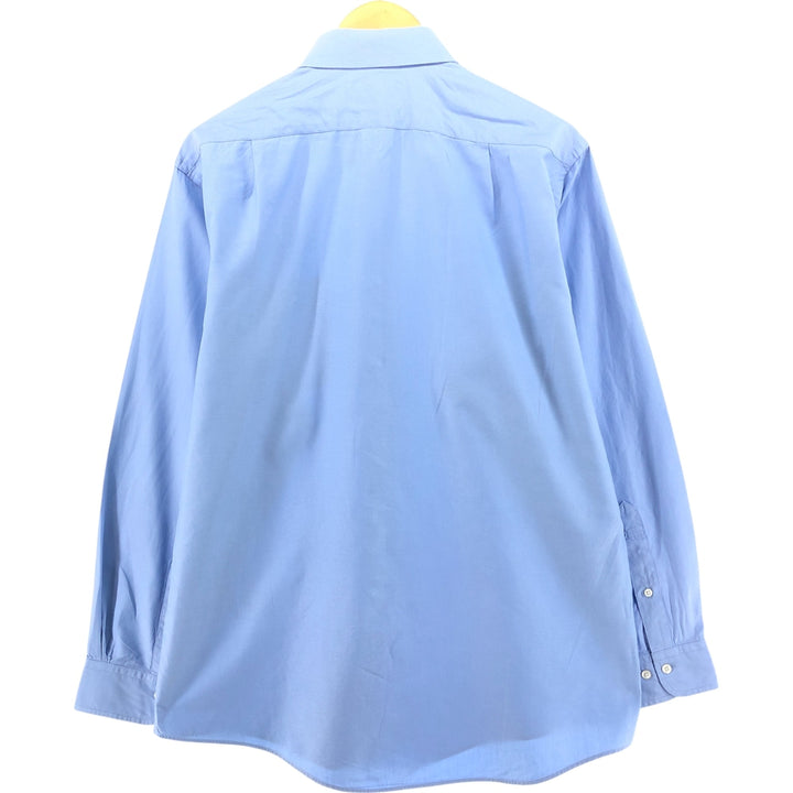 Brooks Brothers Wide Collar Long Sleeve Cotton Shirt Men's Size L cotton Blue type light blue Vintage Second Hand