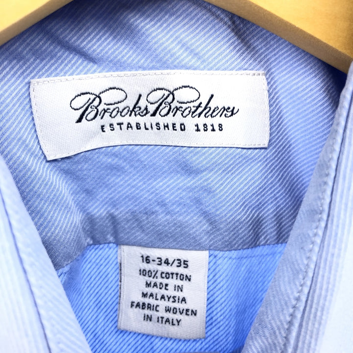 Brooks Brothers Wide Collar Long Sleeve Cotton Shirt Men's Size L cotton Blue type light blue Vintage Second Hand