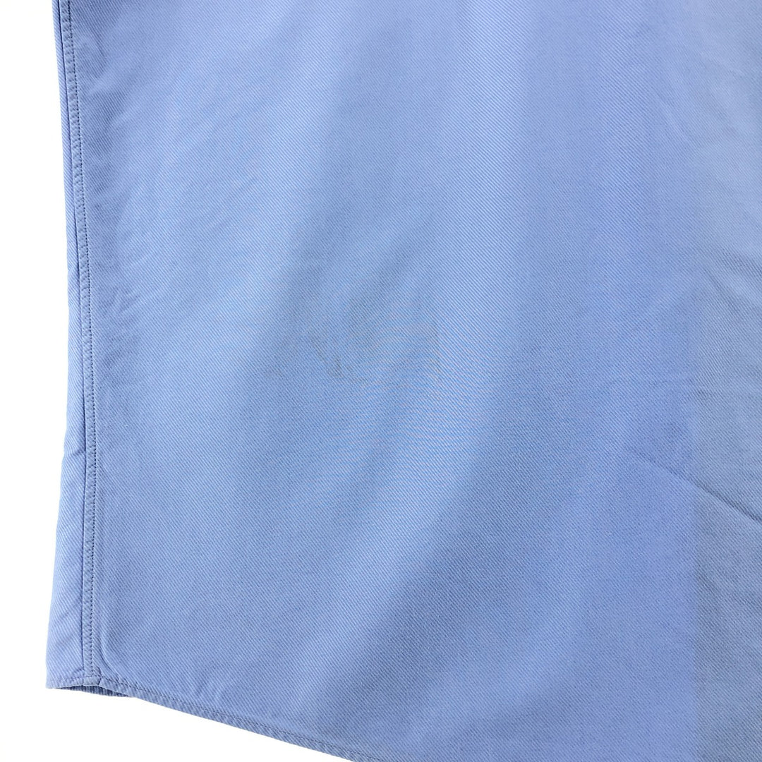 Brooks Brothers Wide Collar Long Sleeve Cotton Shirt Men's Size L cotton Blue type light blue Vintage Second Hand