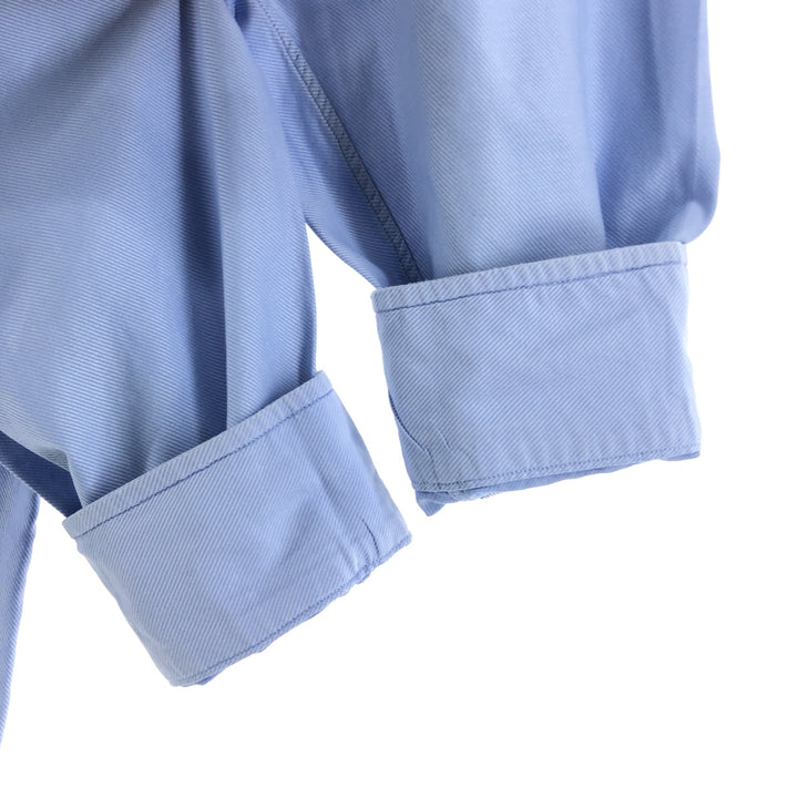 Brooks Brothers Wide Collar Long Sleeve Cotton Shirt Men's Size L cotton Blue type light blue Vintage Second Hand