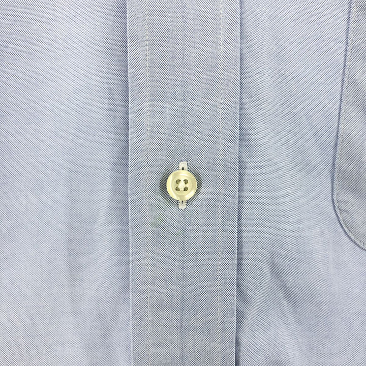 Brooks Brothers Est.1818 Long Sleeve Button Down Shirt, Men's M Size Supima Cotton Blue type light blue Vintage Second Hand