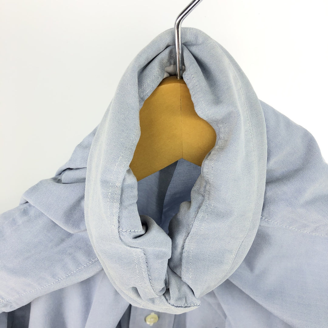 Brooks Brothers Est.1818 Long Sleeve Button Down Shirt, Men's M Size Supima Cotton Blue type light blue Vintage Second Hand