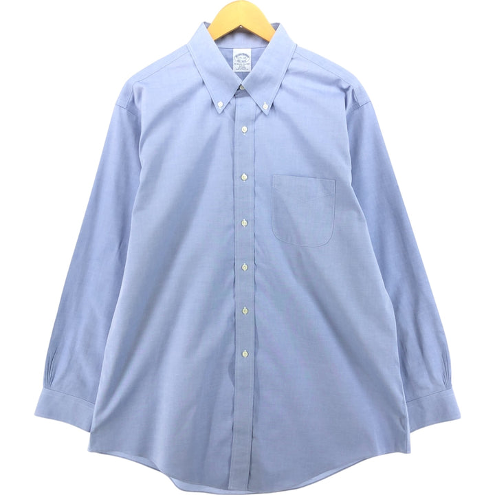 Brooks Brothers Est.1818 Long Sleeve Button Down Shirt Men's XL cotton Blue type light blue Vintage Second Hand