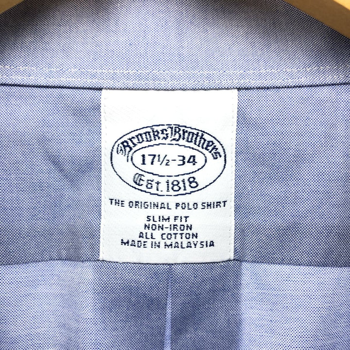 Brooks Brothers Est.1818 Long Sleeve Button Down Shirt Men's XL cotton Blue type light blue Vintage Second Hand