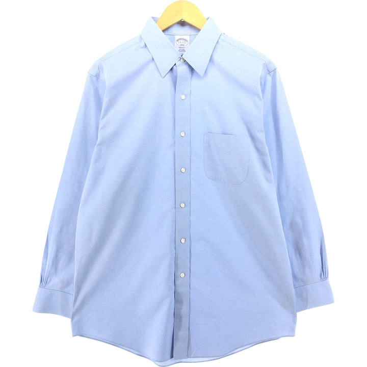 Brooks Brothers 1818 REGENT Long Sleeve Cotton Shirt, Men's Size L cotton Blue type light blue Vintage Second Hand