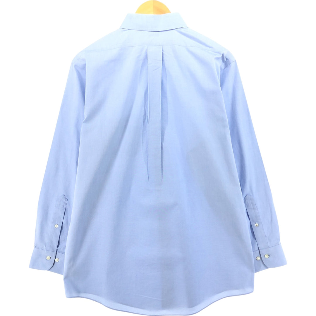 Brooks Brothers 1818 REGENT Long Sleeve Cotton Shirt, Men's Size L cotton Blue type light blue Vintage Second Hand