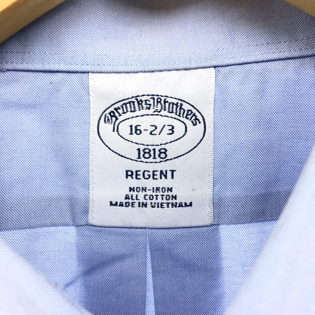 Brooks Brothers 1818 REGENT Long Sleeve Cotton Shirt, Men's Size L cotton Blue type light blue Vintage Second Hand