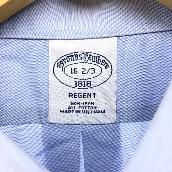 Brooks Brothers 1818 REGENT Long Sleeve Cotton Shirt, Men's Size L cotton Blue type light blue Vintage Second Hand