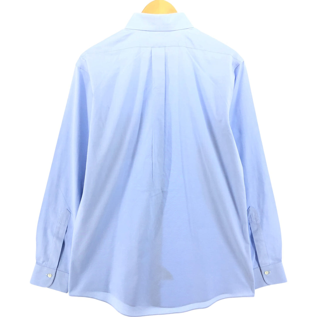 Brooks Brothers Est.1818 Classic Long Sleeve Button-Down Shirt, Men's Size L Supima Cotton Blue type light blue Vintage Second Hand