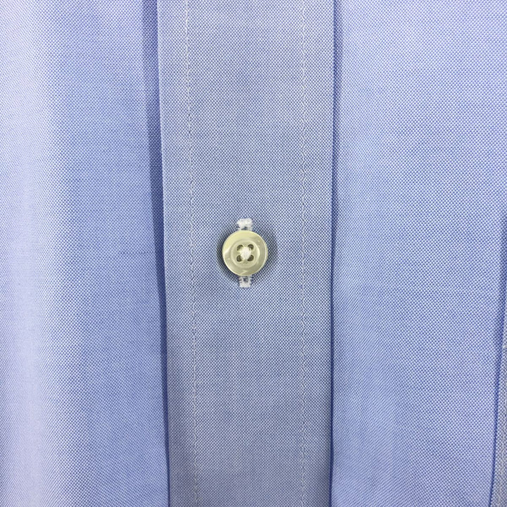 Brooks Brothers Est.1818 Classic Long Sleeve Button-Down Shirt, Men's Size L Supima Cotton Blue type light blue Vintage Second Hand