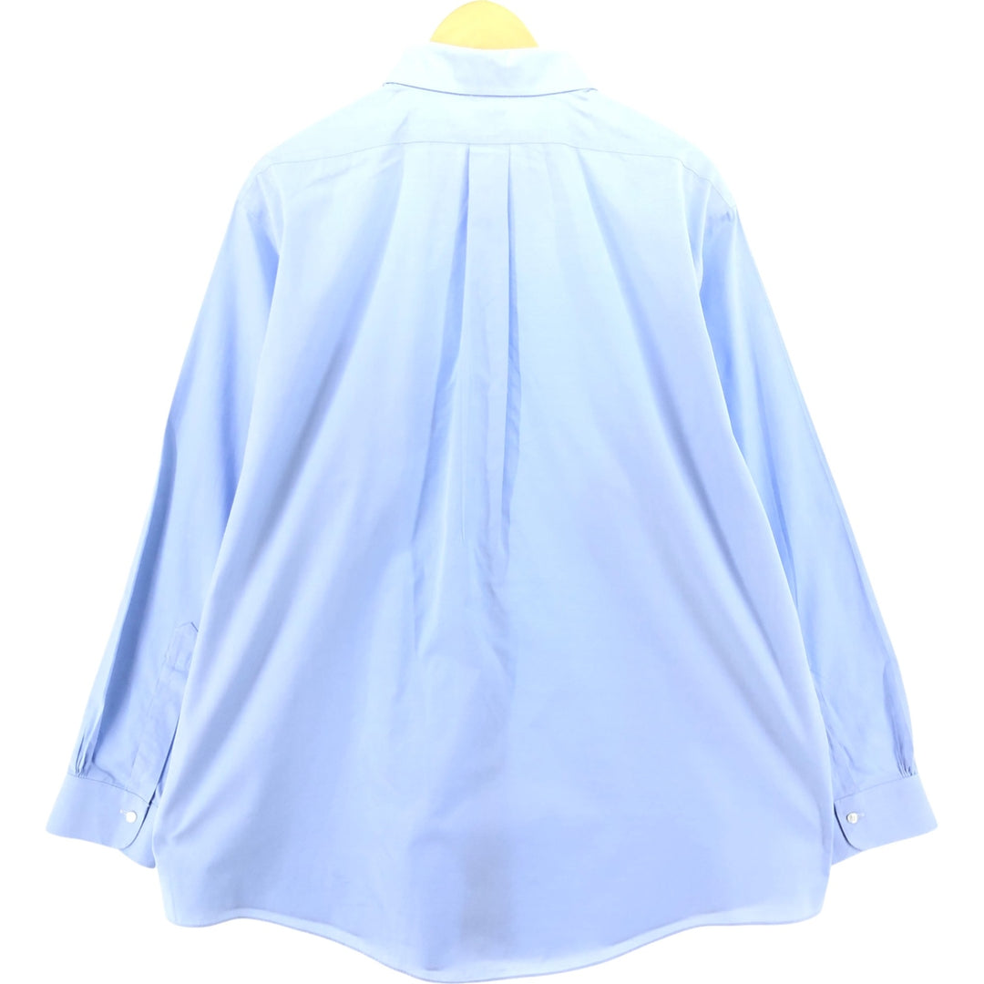 Brooks Brothers Est.1818 TRADITIONAL long sleeve button down shirt, men's size XL Supima Cotton Blue type light blue Vintage Second Hand