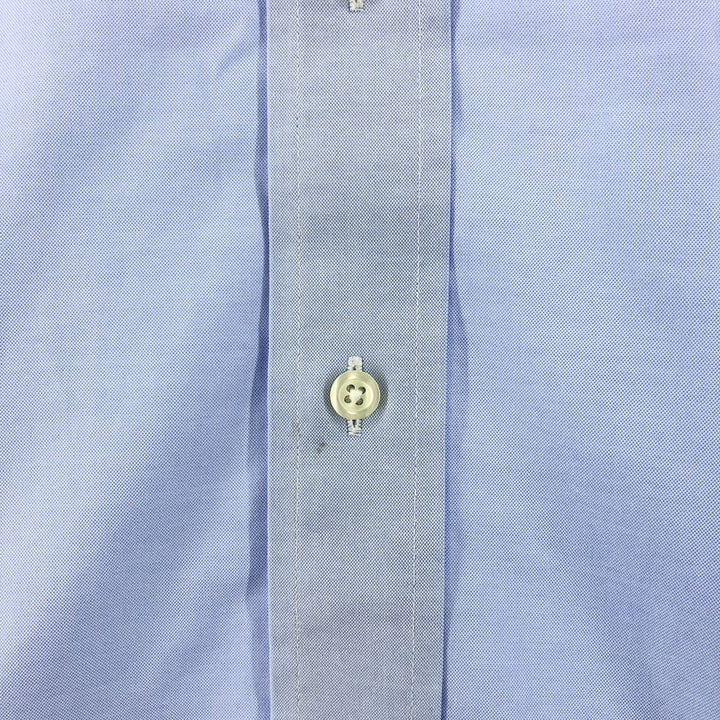 Brooks Brothers Est.1818 TRADITIONAL long sleeve button down shirt, men's size XL Supima Cotton Blue type light blue Vintage Second Hand