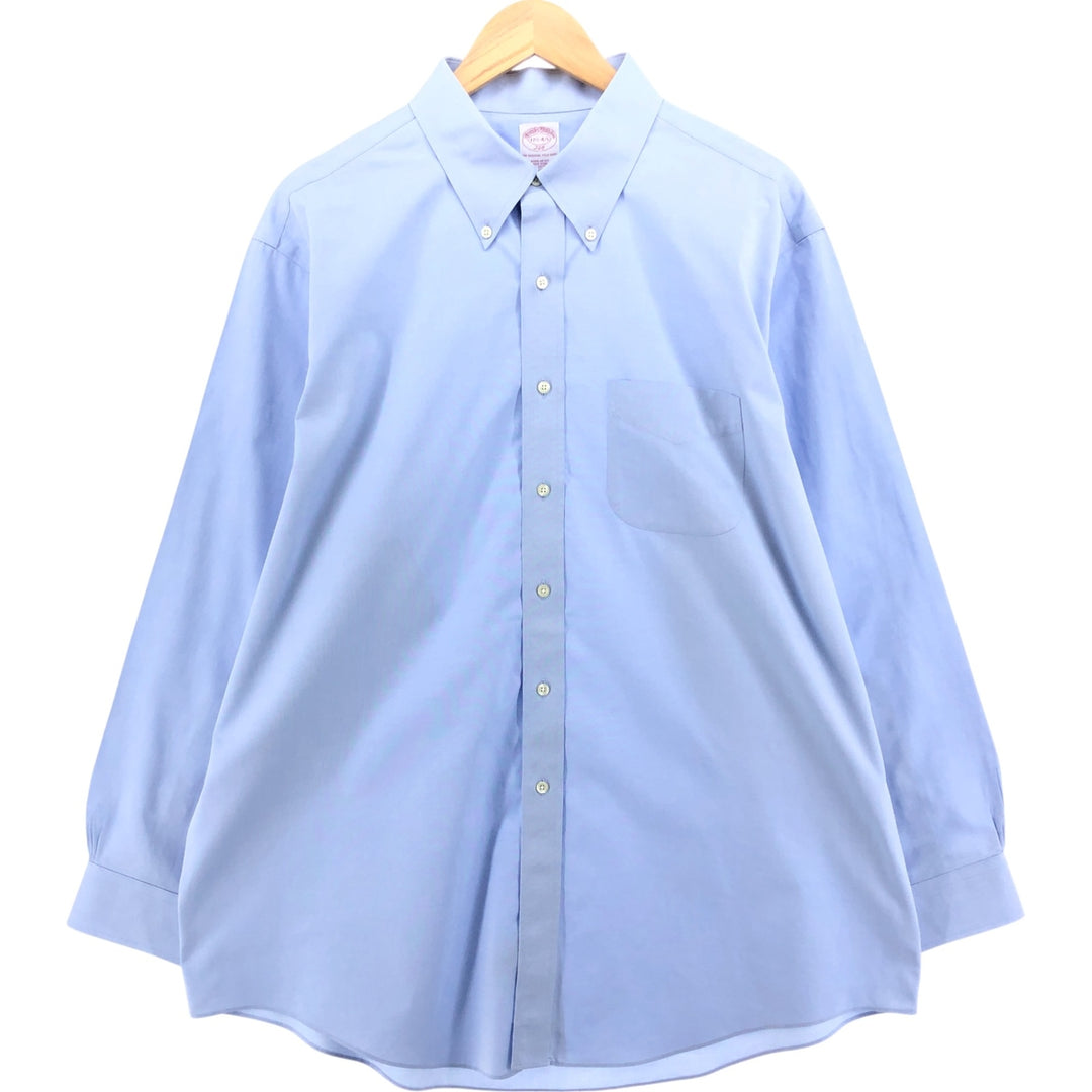 Brooks Brothers 346 long sleeve button-down shirt, men's size XL cotton Blue type light blue Vintage Second Hand