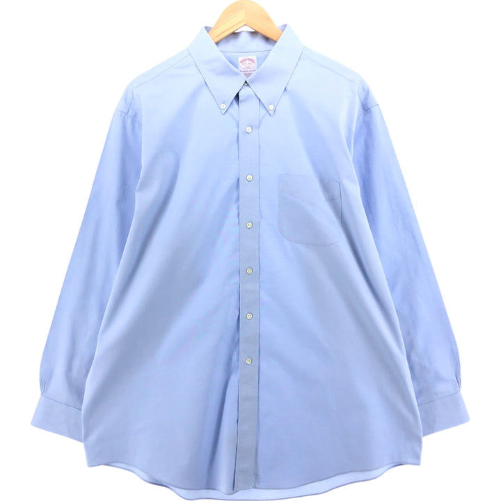 Brooks Brothers 346 long sleeve button-down shirt, men's size XL cotton Blue type light blue Vintage Second Hand