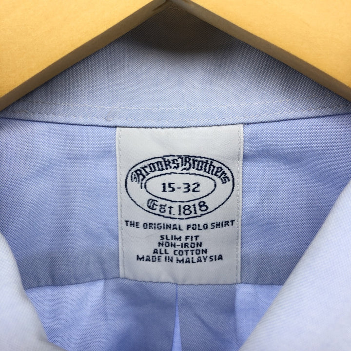 Brooks Brothers Est.1818 Long Sleeve Button Down Shirt, Men's M Size cotton Blue type light blue Vintage Second Hand