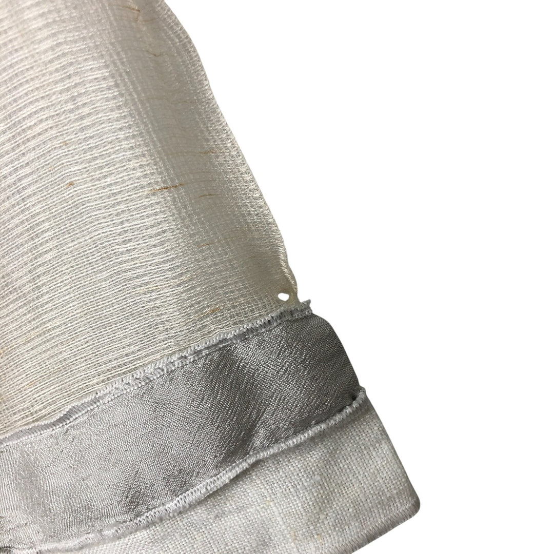 NEIL AND DAVID Long Sleeve See-Through Shirt, Women's Size S unclear white type Vintage Second Hand