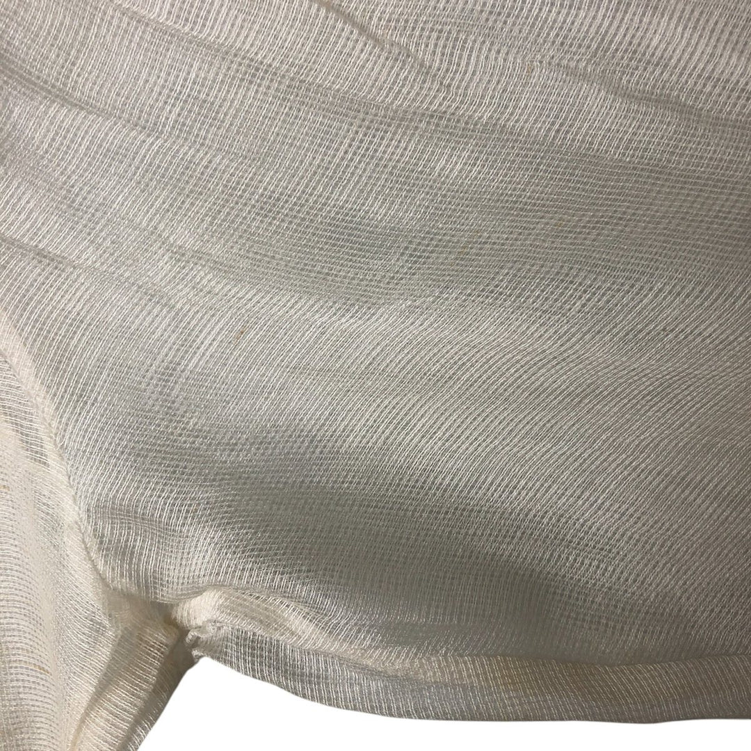 NEIL AND DAVID Long Sleeve See-Through Shirt, Women's Size S unclear white type Vintage Second Hand