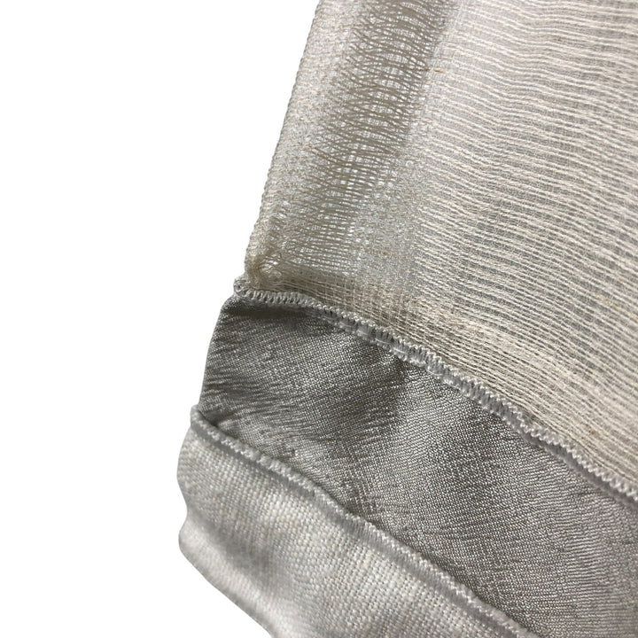 NEIL AND DAVID Long Sleeve See-Through Shirt, Women's Size S unclear white type Vintage Second Hand