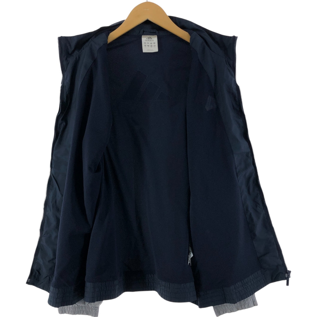 00'S Adidas Back Logo Windbreaker Men's Size L polyester navy blue type Vintage Second Hand