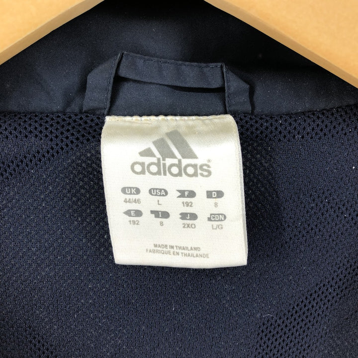 00'S Adidas Back Logo Windbreaker Men's Size L polyester navy blue type Vintage Second Hand