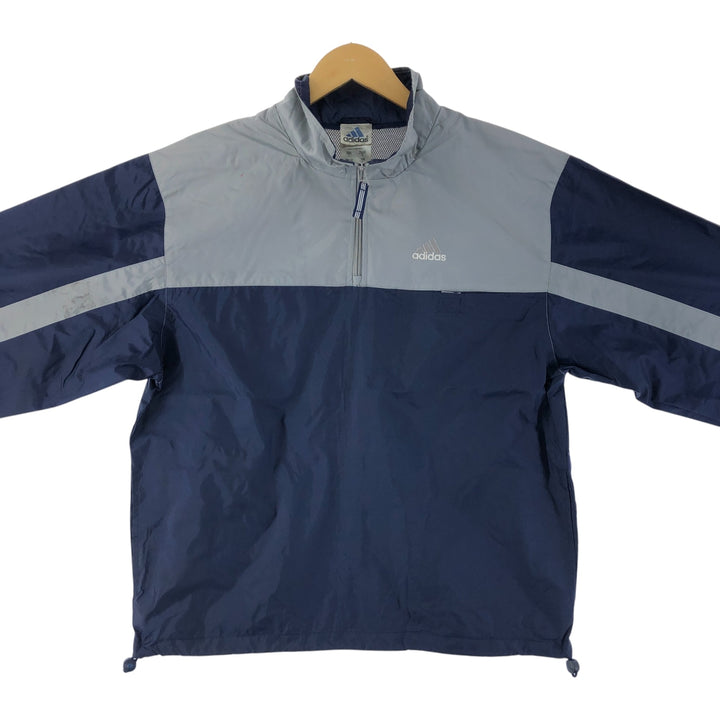 00'S Adidas Anorak Jacket Men's Size L Nylon gray type Vintage Second Hand