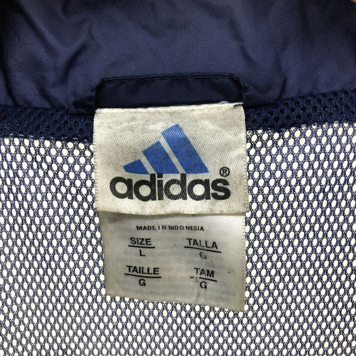 00'S Adidas Anorak Jacket Men's Size L Nylon gray type Vintage Second Hand