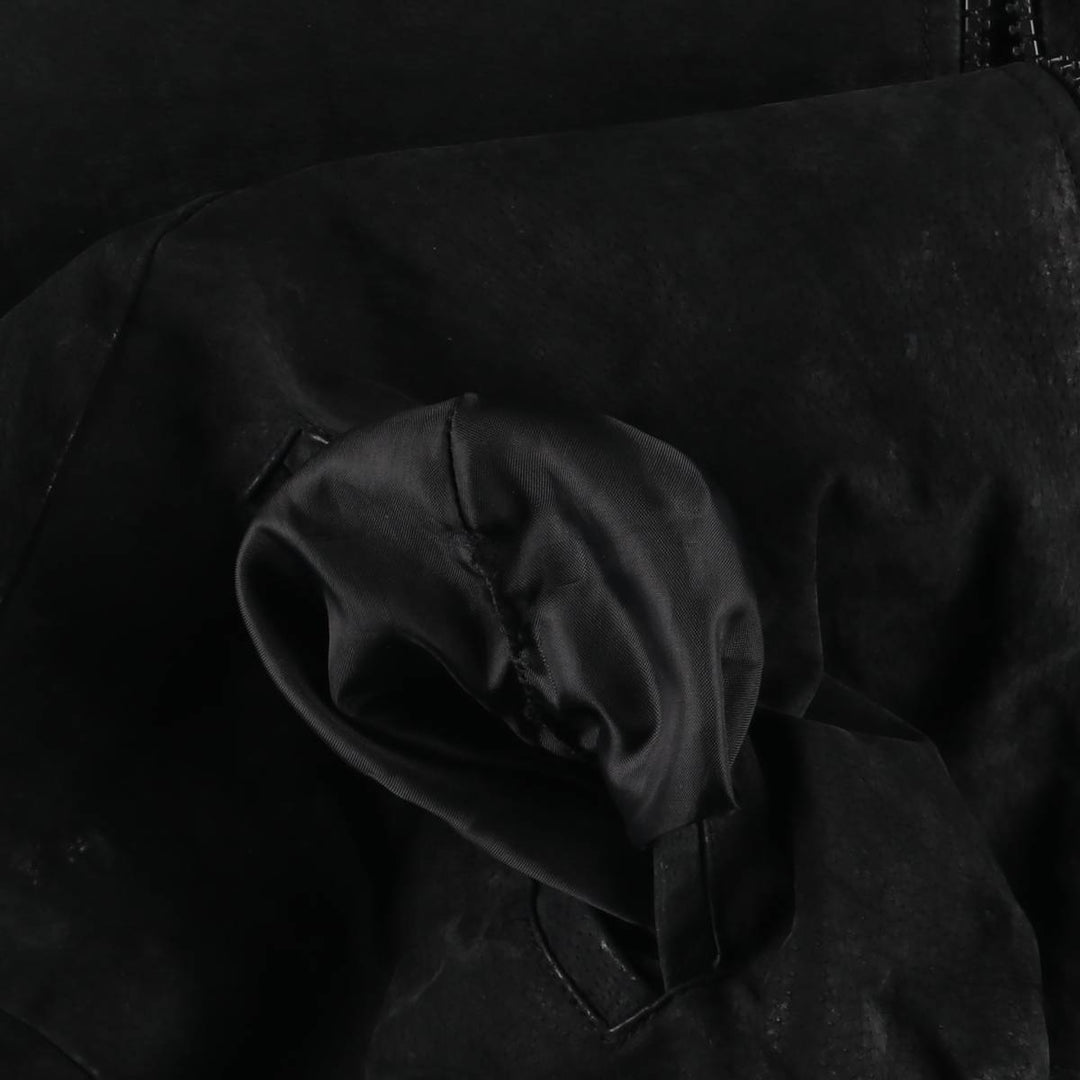 LICENSED COLLEGIATE PRODUCTS University of Michigan Varsity Jacket Suede Leather Blouson Men's M Size genuine leather black type Vintage Second Hand