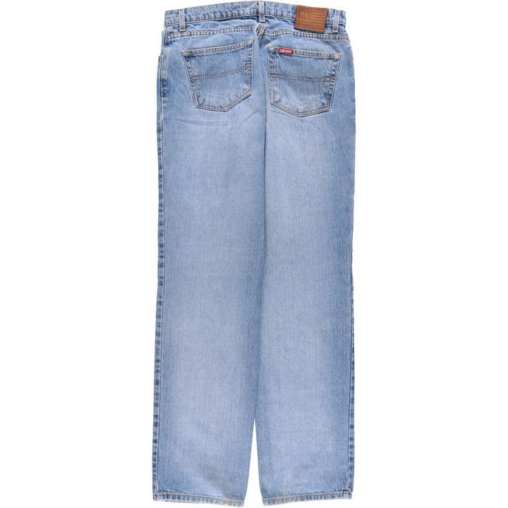 Ralph Lauren POLO JEANS COMPANY SATURDAY JEAN Straight denim pants for women, equivalent to XL (w30) cotton blue type Vintage Second Hand