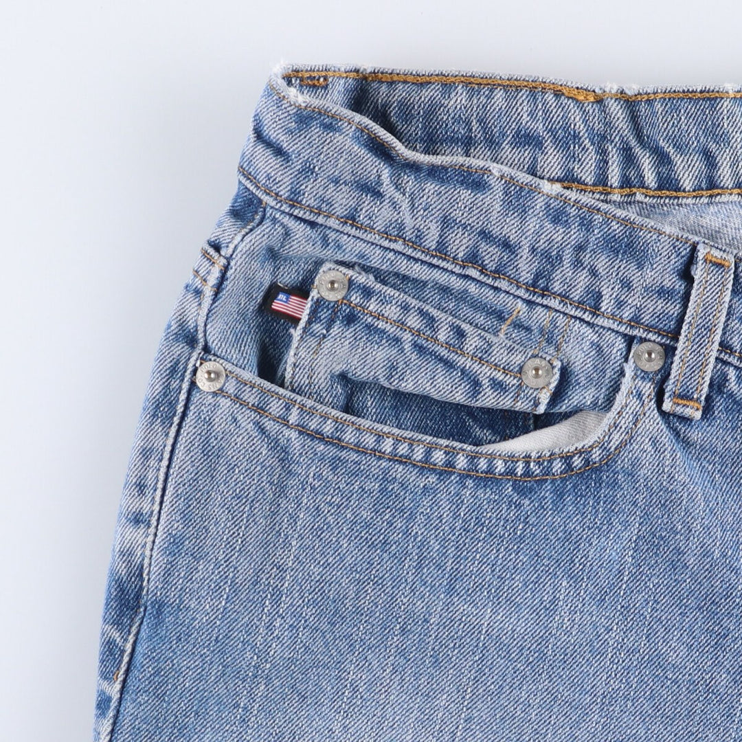 Ralph Lauren POLO JEANS COMPANY SATURDAY JEAN Straight denim pants for women, equivalent to XL (w30) cotton blue type Vintage Second Hand