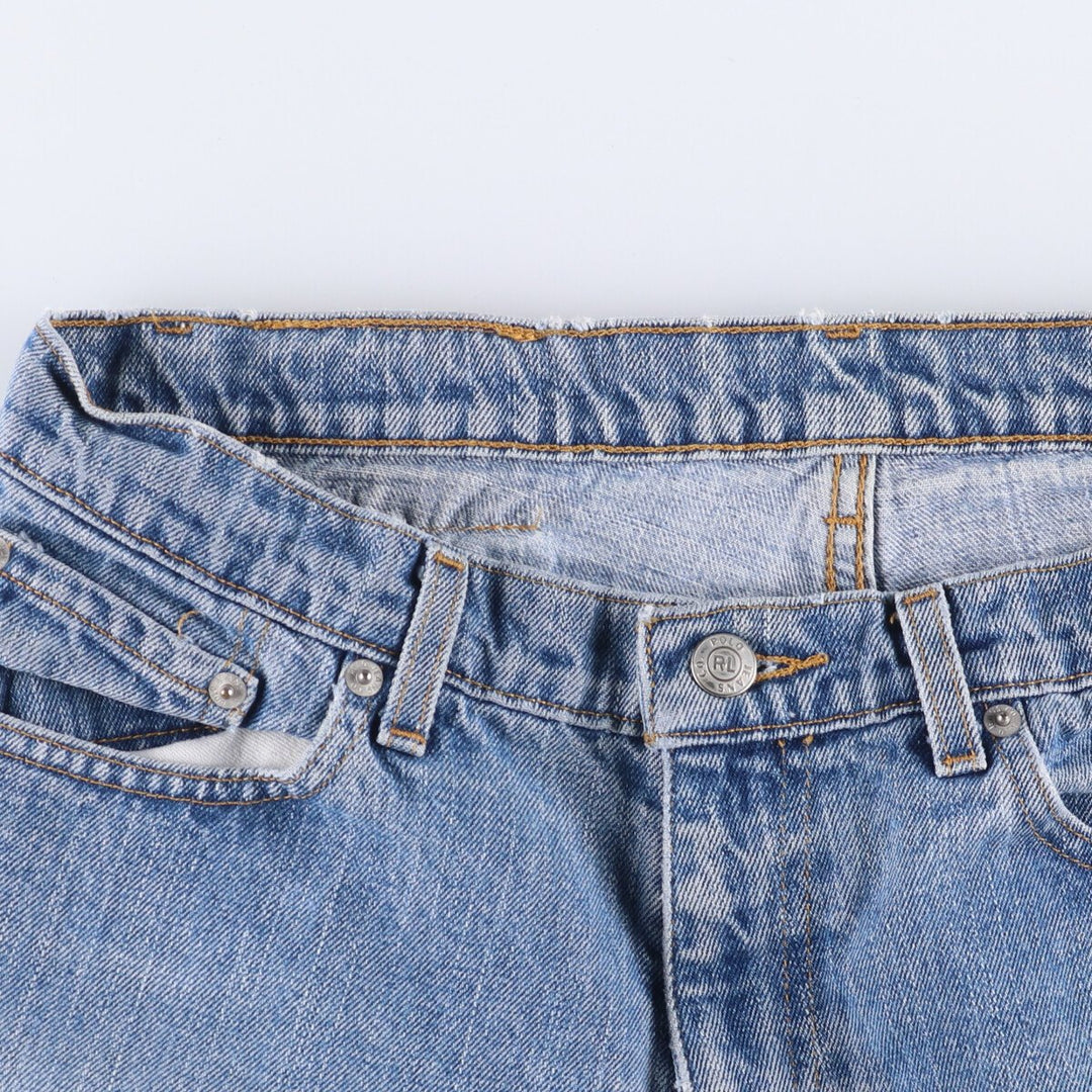 Ralph Lauren POLO JEANS COMPANY SATURDAY JEAN Straight denim pants for women, equivalent to XL (w30) cotton blue type Vintage Second Hand