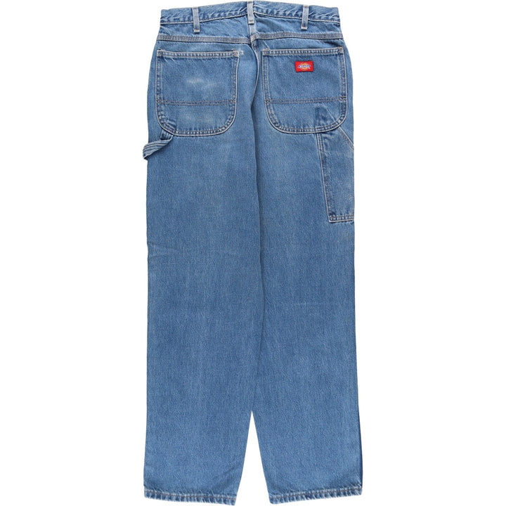 90'S Dickies denim painter pants men's w31 vintage unclear blue type Vintage Second Hand
