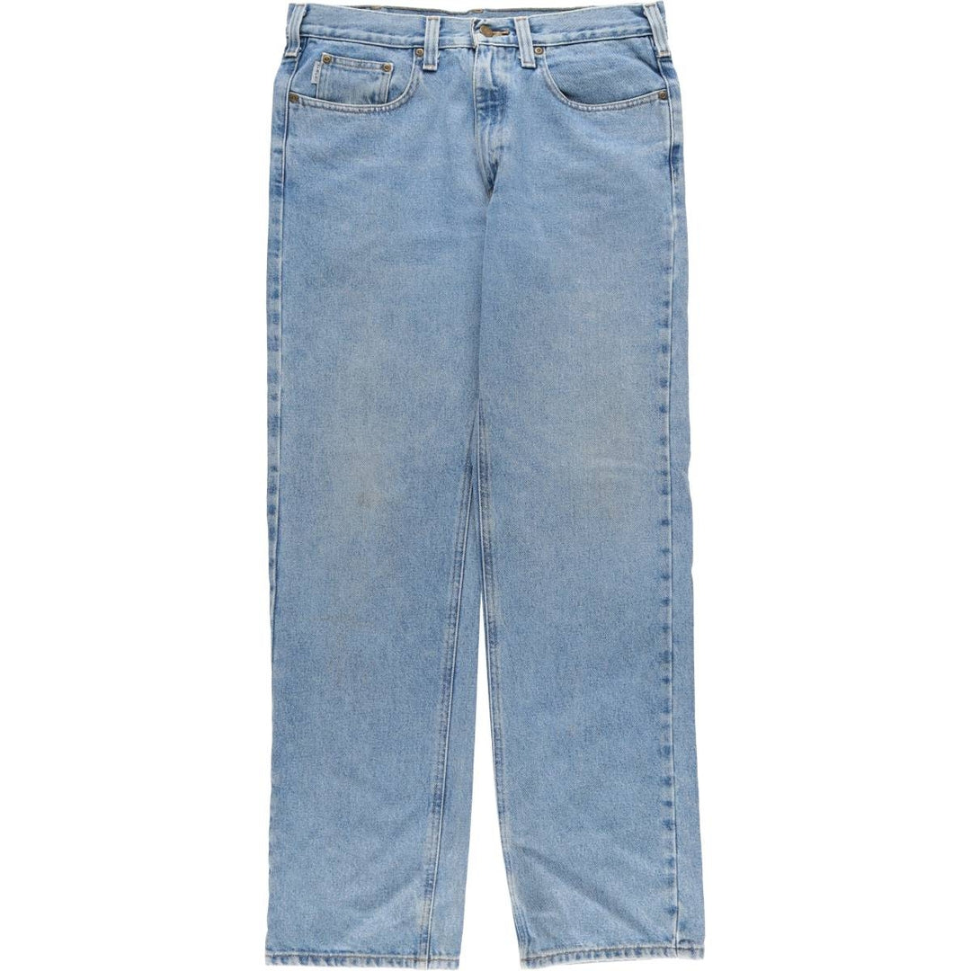 Carhartt Traditional FIT Tapered Denim Pants Men's W34 cotton blue type Vintage Second Hand
