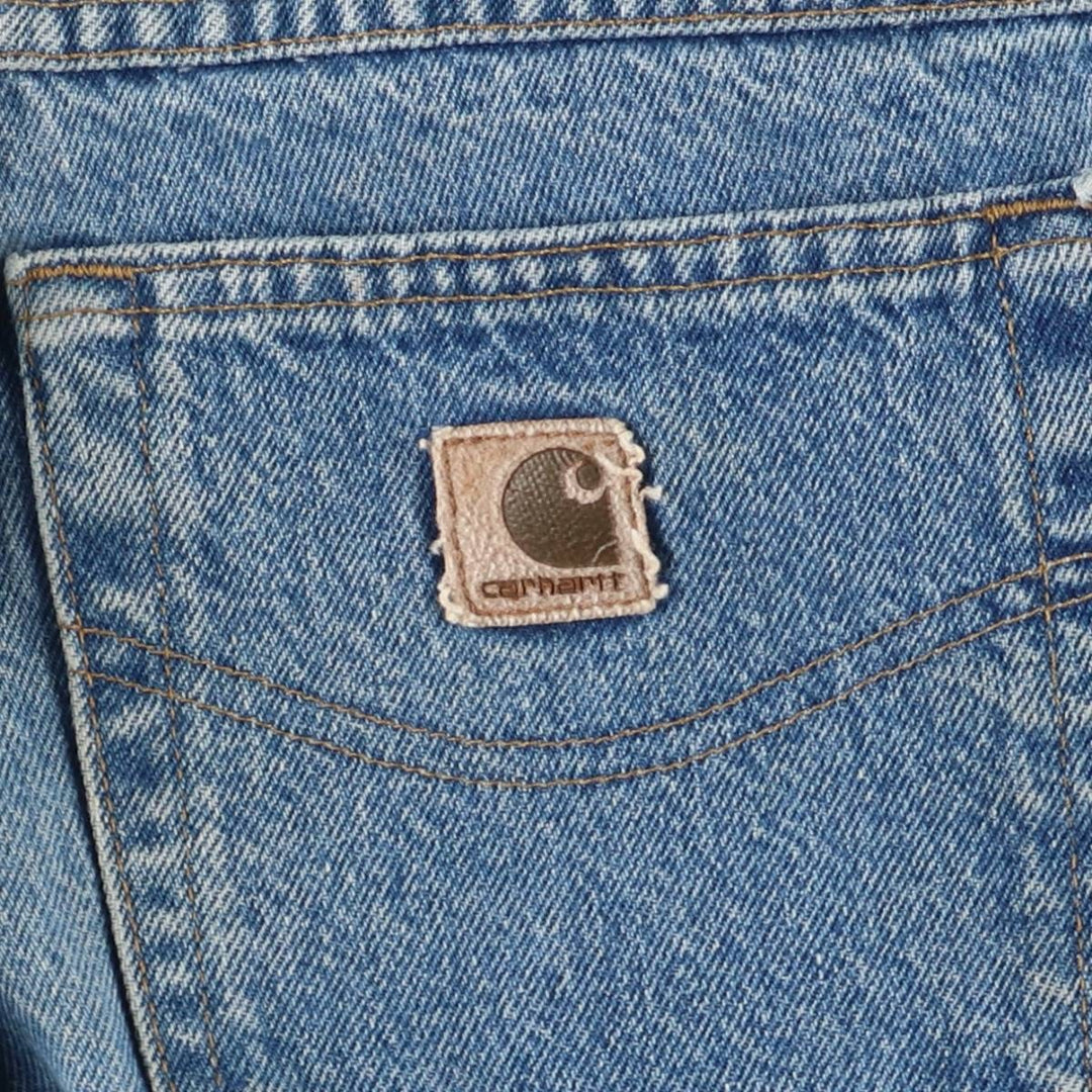 00'S Carhartt tapered denim pants for men, size w36 cotton blue type Vintage Second Hand